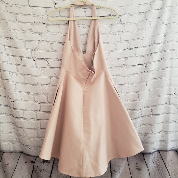 Halston Heritage Structured Halter Dress - Picture 8 of 16